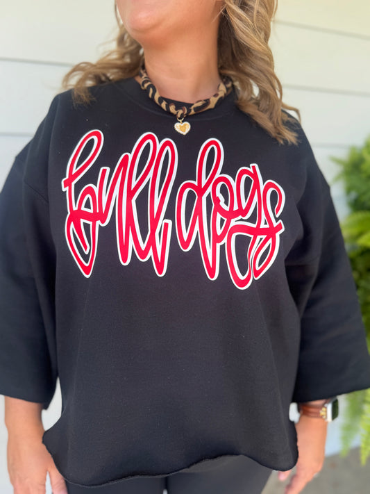 Cropped Bulldog Sweatshirt