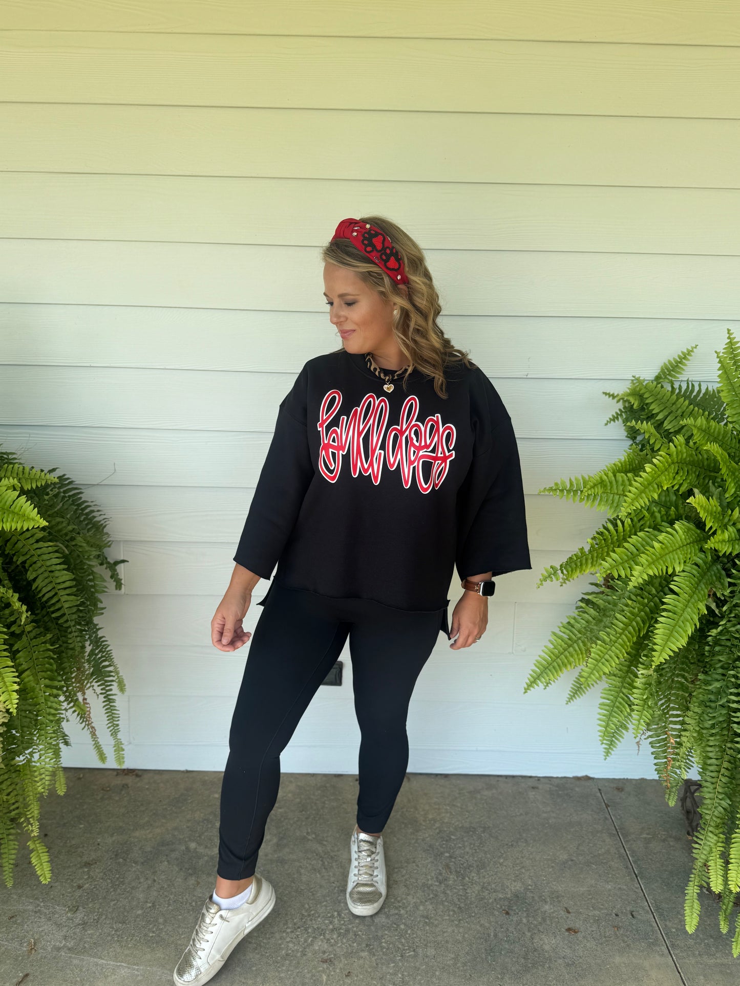 Cropped Bulldog Sweatshirt