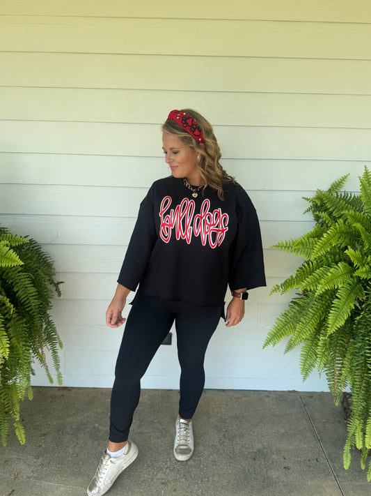 Cropped Bulldog Sweatshirt