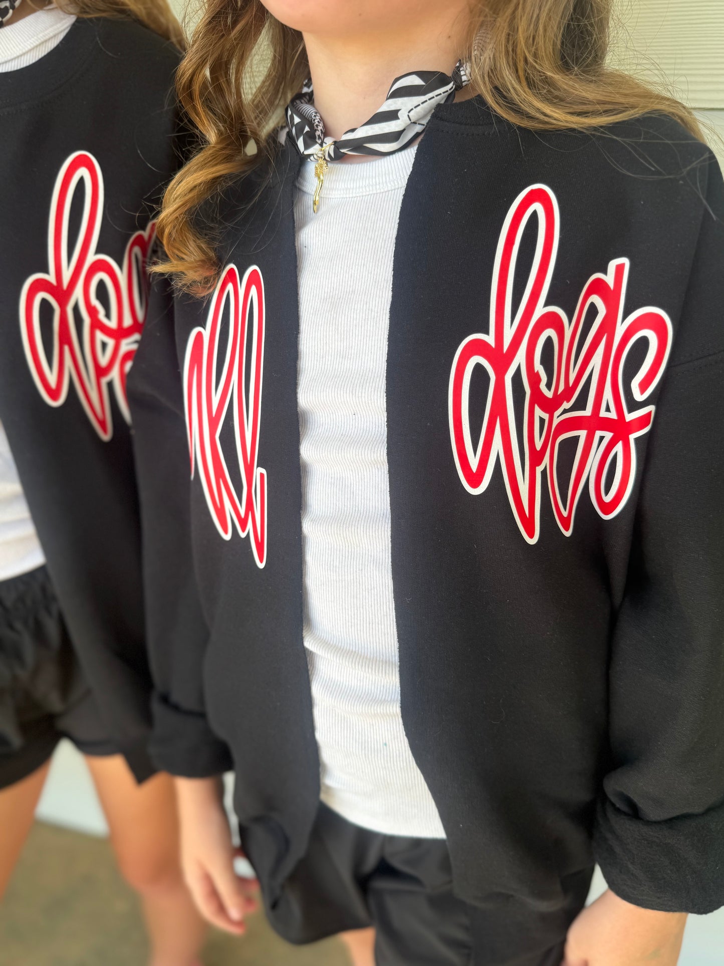 Bulldog Sweatshirt Cardigan | Custom Cardigan